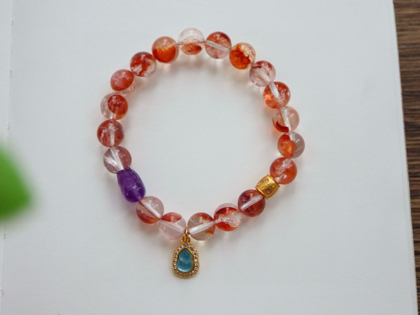 🌹 Fire Energy|Natural Red Aventurine Bracelet |Warm and Elegant