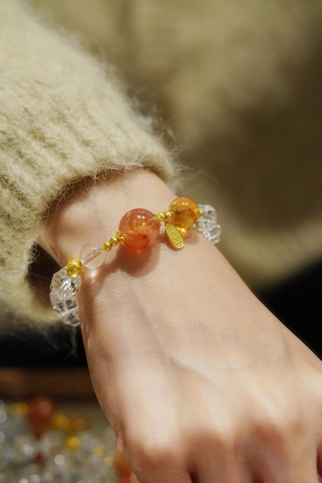 🌞Earth & Metal｜Rock Candy Quartz Bracelet: Essence of gentleness✨