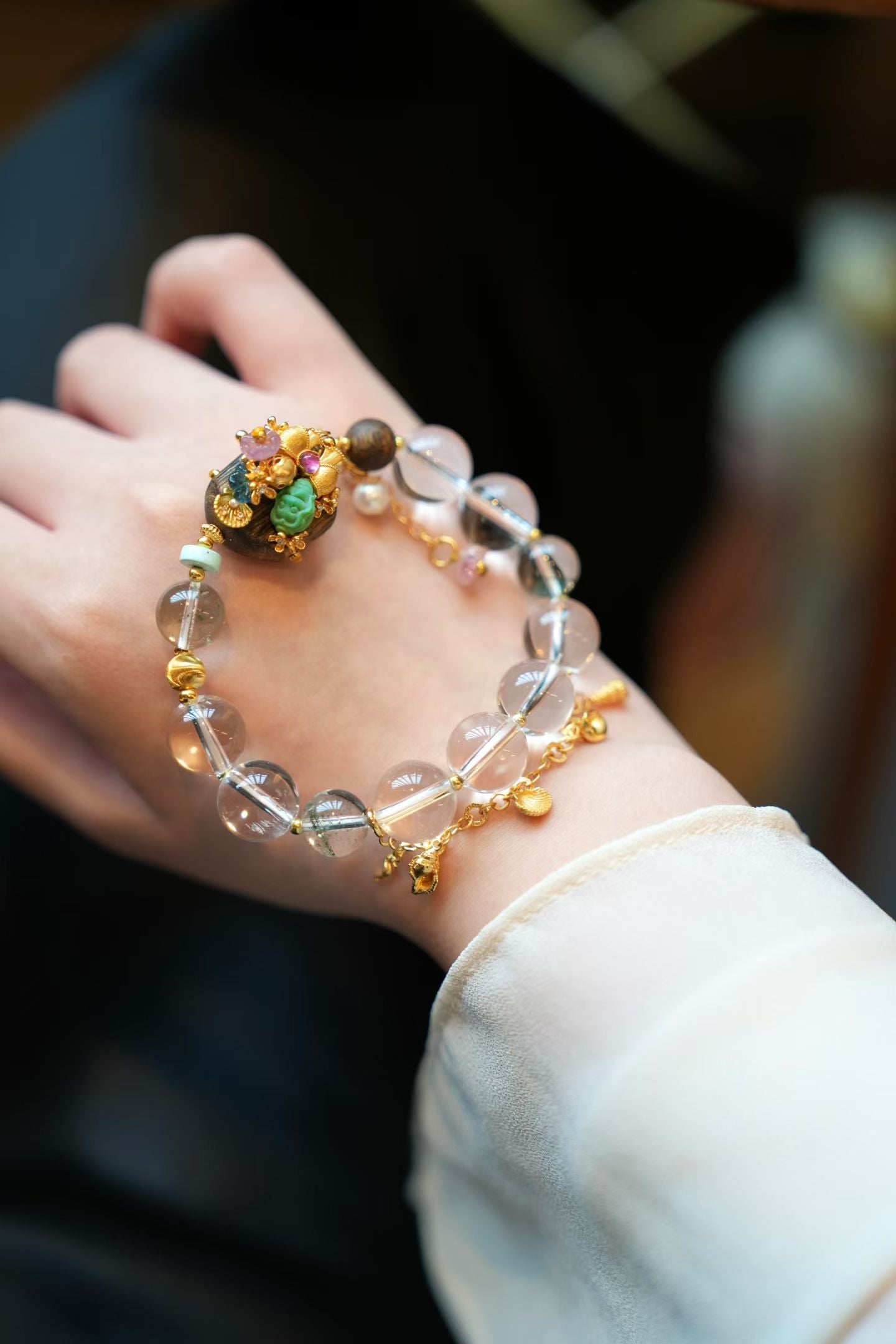 🧜🏽‍♀️Mermaid's Underwater World| White Crystal with Agarwood🪵