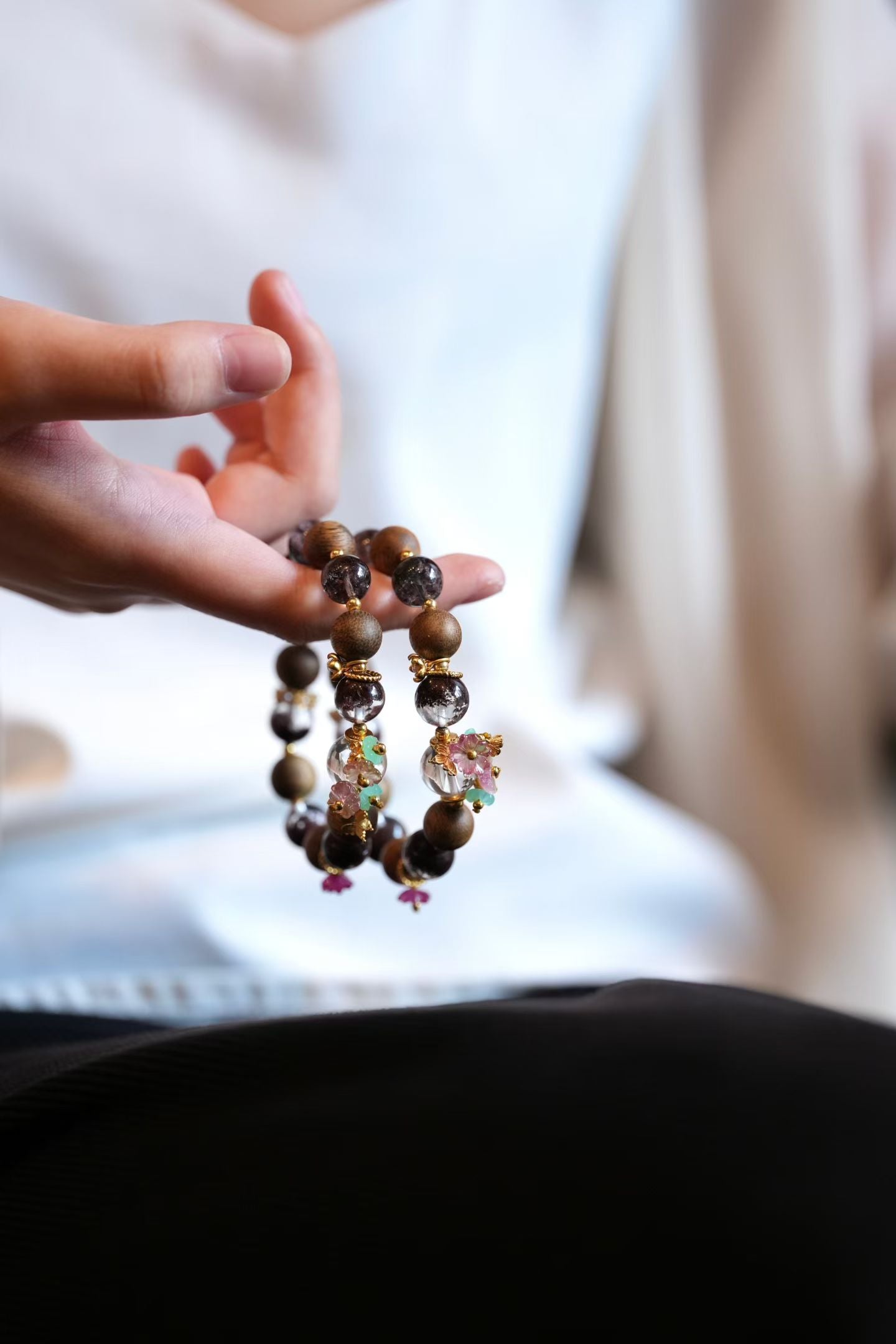 👑The Treasure Basin|Agarwood Crystal "Duobao" Bracelet💍