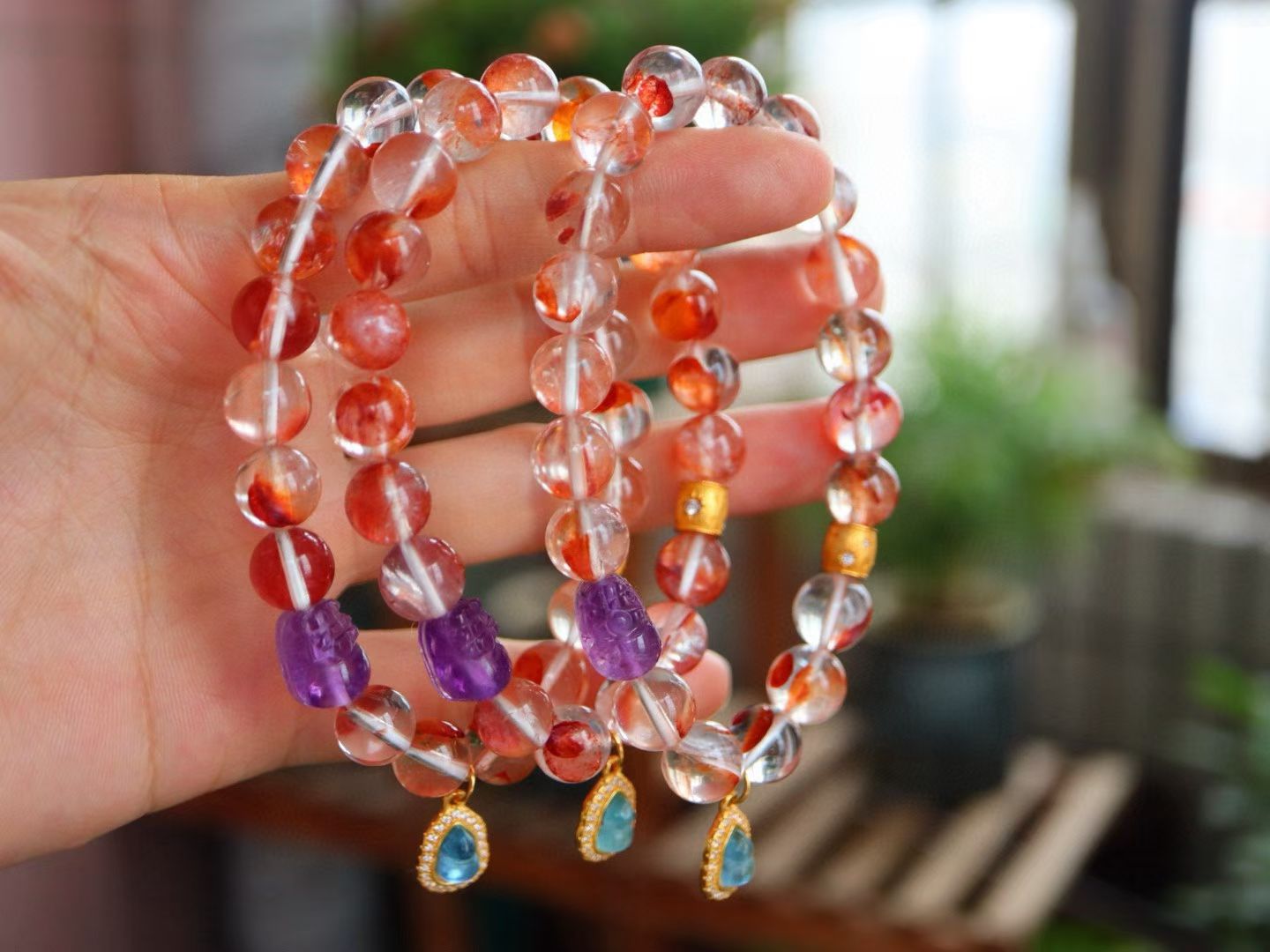 🌹 Fire Energy|Natural Red Aventurine Bracelet |Warm and Elegant