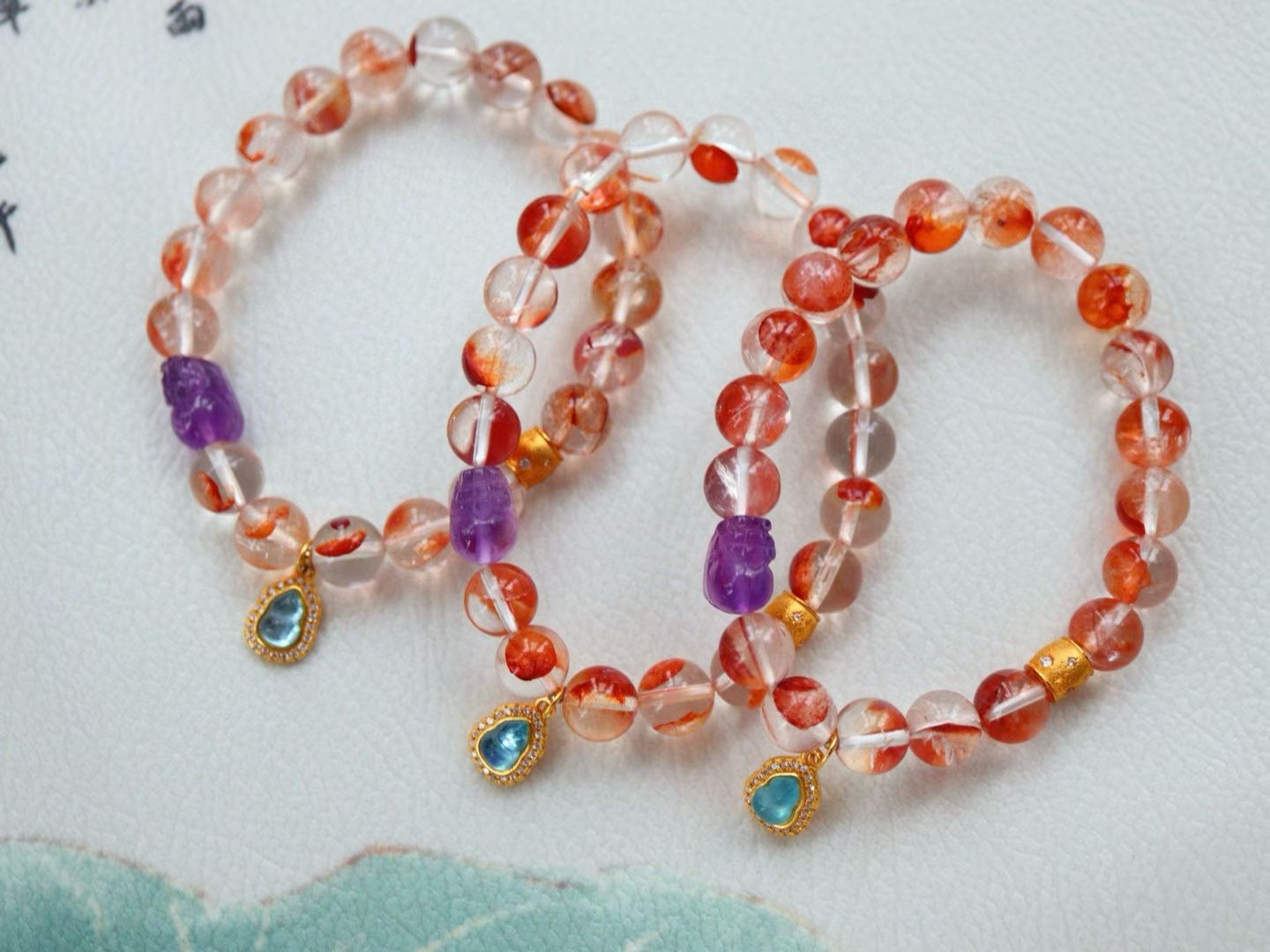 🌹 Fire Energy|Natural Red Aventurine Bracelet |Warm and Elegant