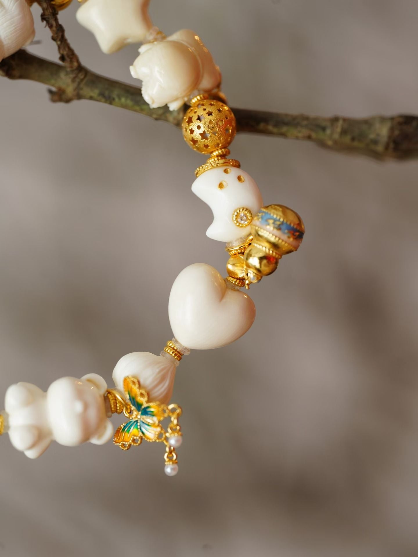 Metal Energy| Lucky Baby Wealth Bracelet |Mammoth Ivory🧸