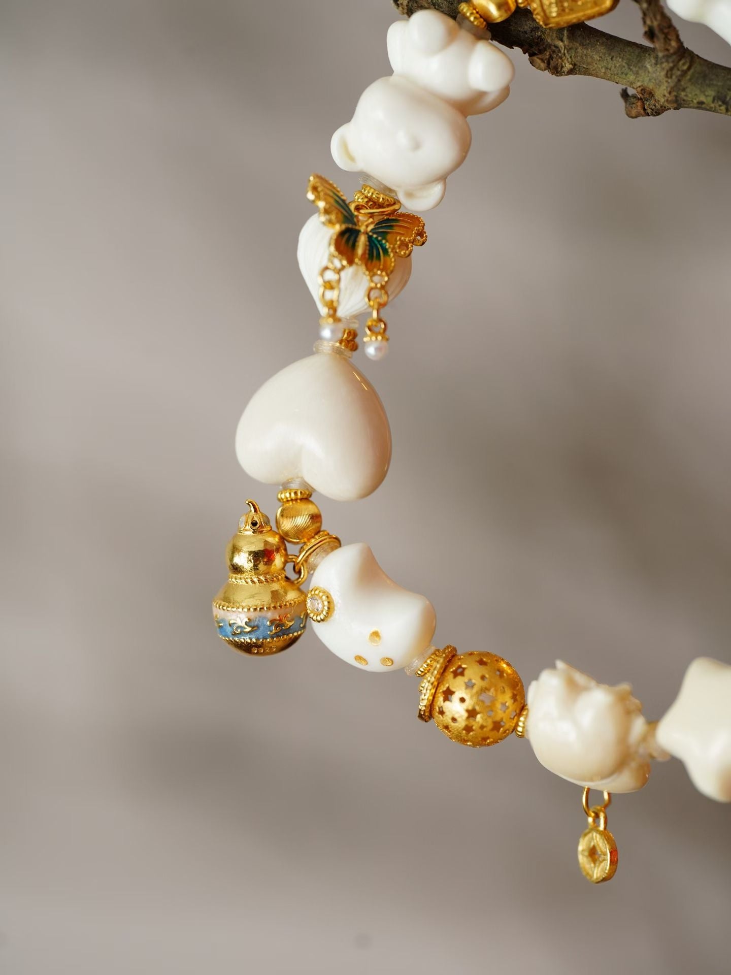 Metal Energy| Lucky Baby Wealth Bracelet |Mammoth Ivory🧸