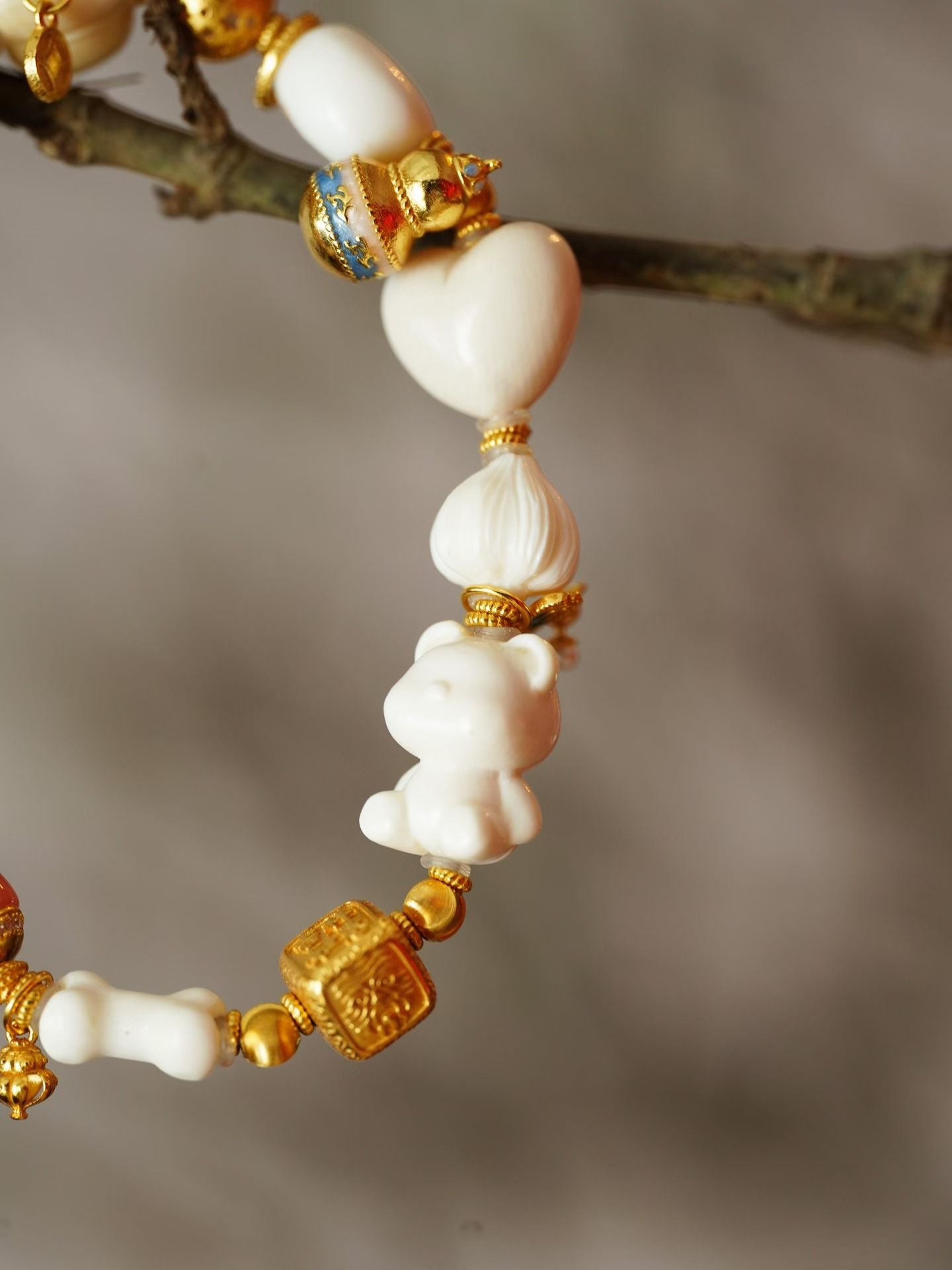 Metal Energy| Lucky Baby Wealth Bracelet |Mammoth Ivory🧸